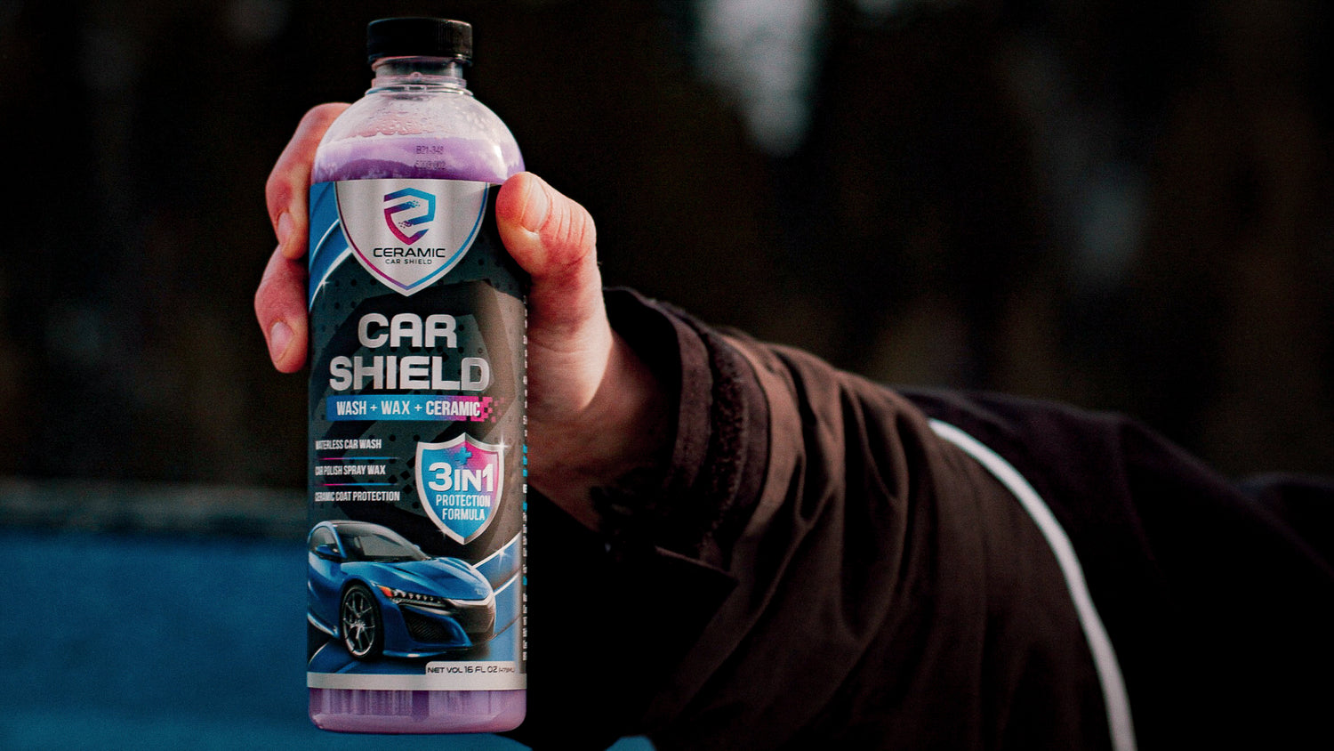 Car Shield - Ceramic Wash & Wax 3-in-1 Quick Detailer